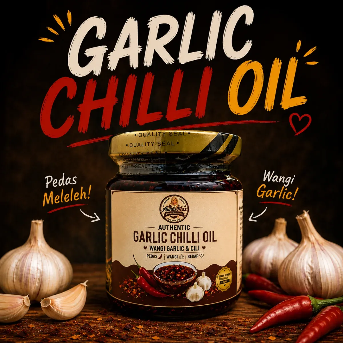 Auntie Maz Garlic Chilli Oil